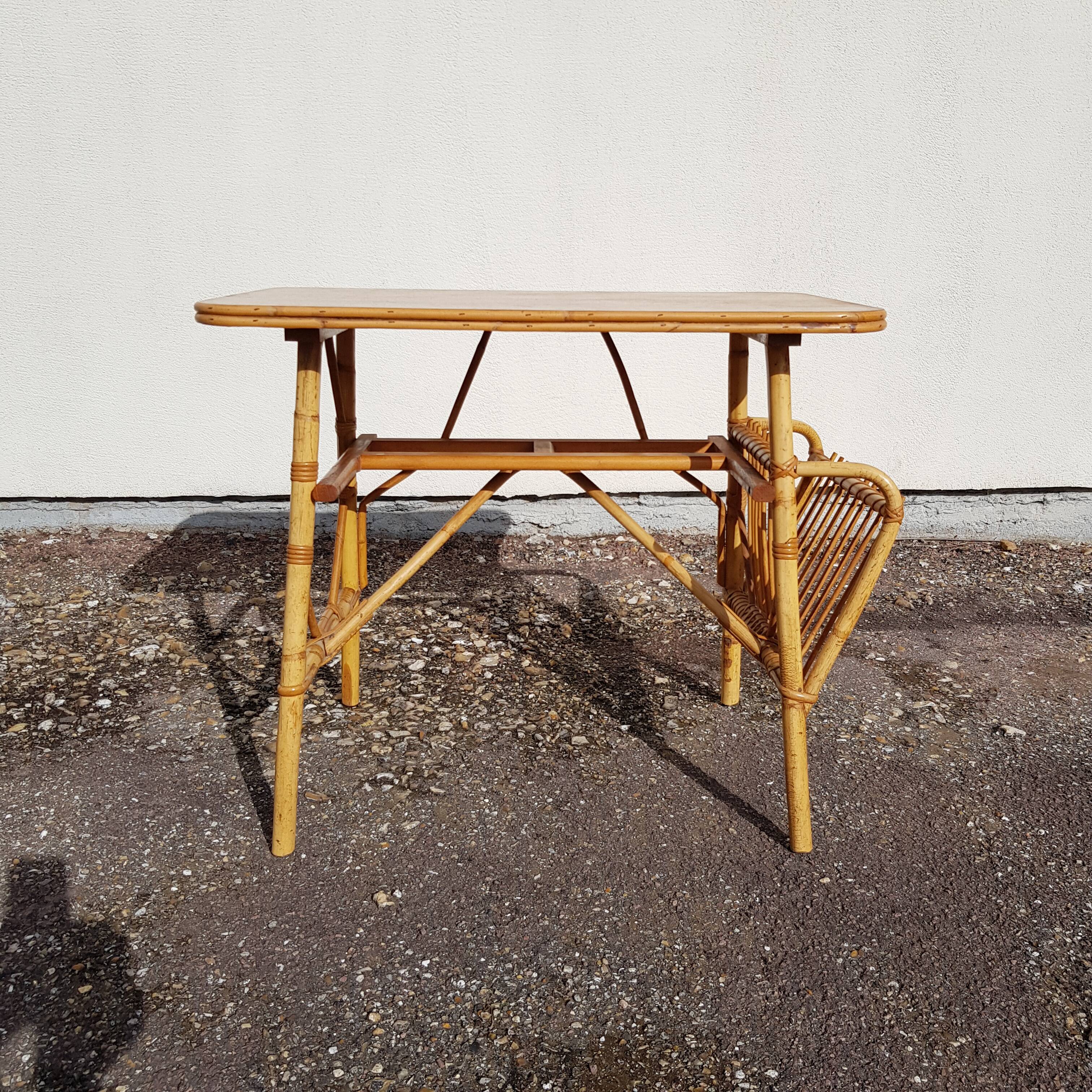 Children's rattan desk
