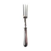 Solid silver meat fork, early twentieth century