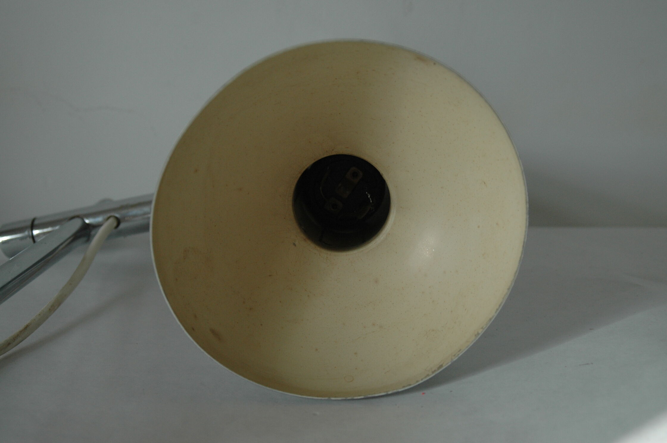 Brushed aluminum design 70s d desk lamp