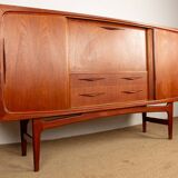 Sideboard, Danish teak Highboard, Ærthoj Jensen and Mølholm Herning 1960
