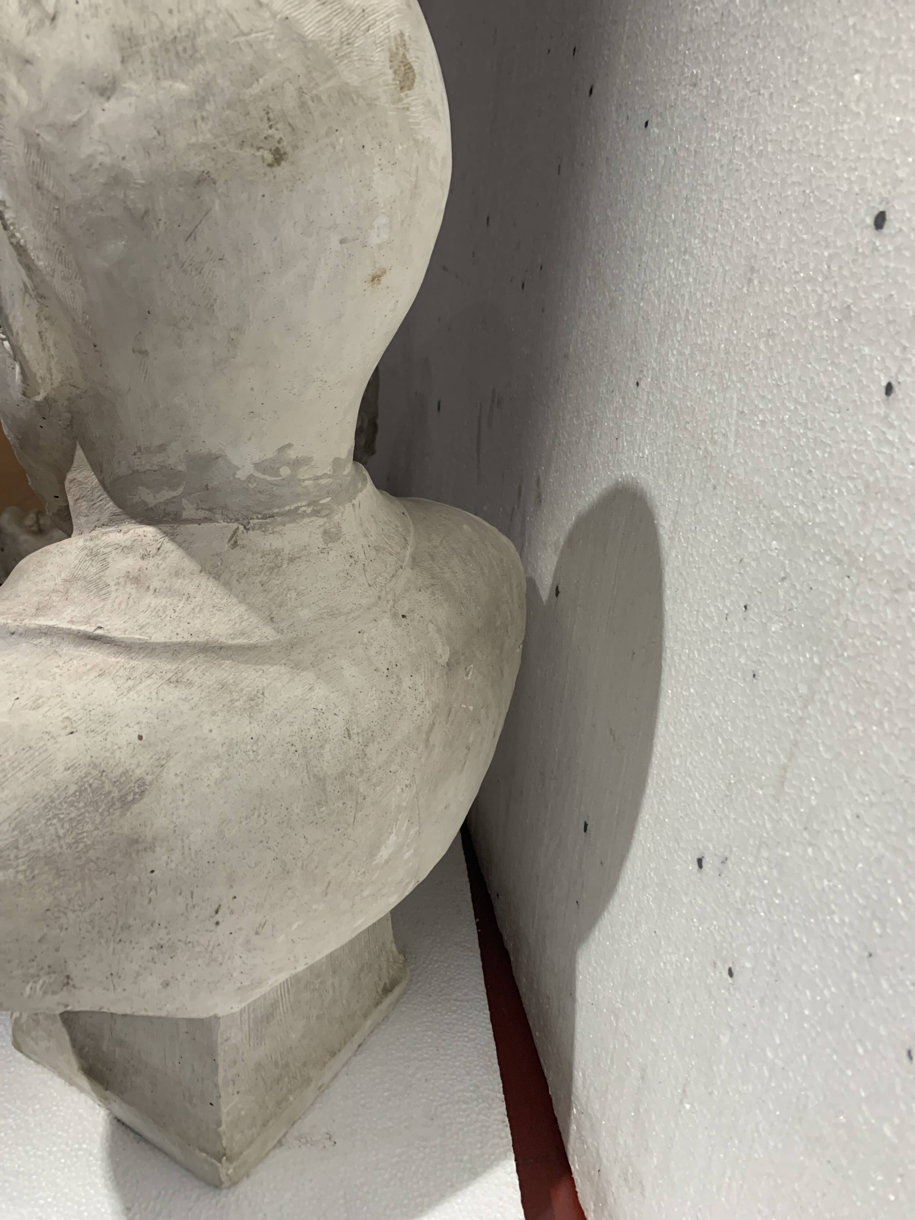 Sculpted plaster proof "Bust of a notable" 20th century