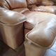 Vintage leather sofa Roche Bobois - extendable lounge seat