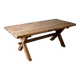Solid wood farmhouse table