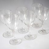 Set of 6 chiseled glasses