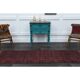 Vintage Turkish Oushak Handmade Wool Cotton Red Runner Rug 78x258