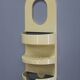 Mid-century Guzzini plastic bathroom shelf, Italy, 1970s