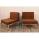 Pair of chauffeuses "Samouraï" by Joseph André Motte Airborne edition, 1960