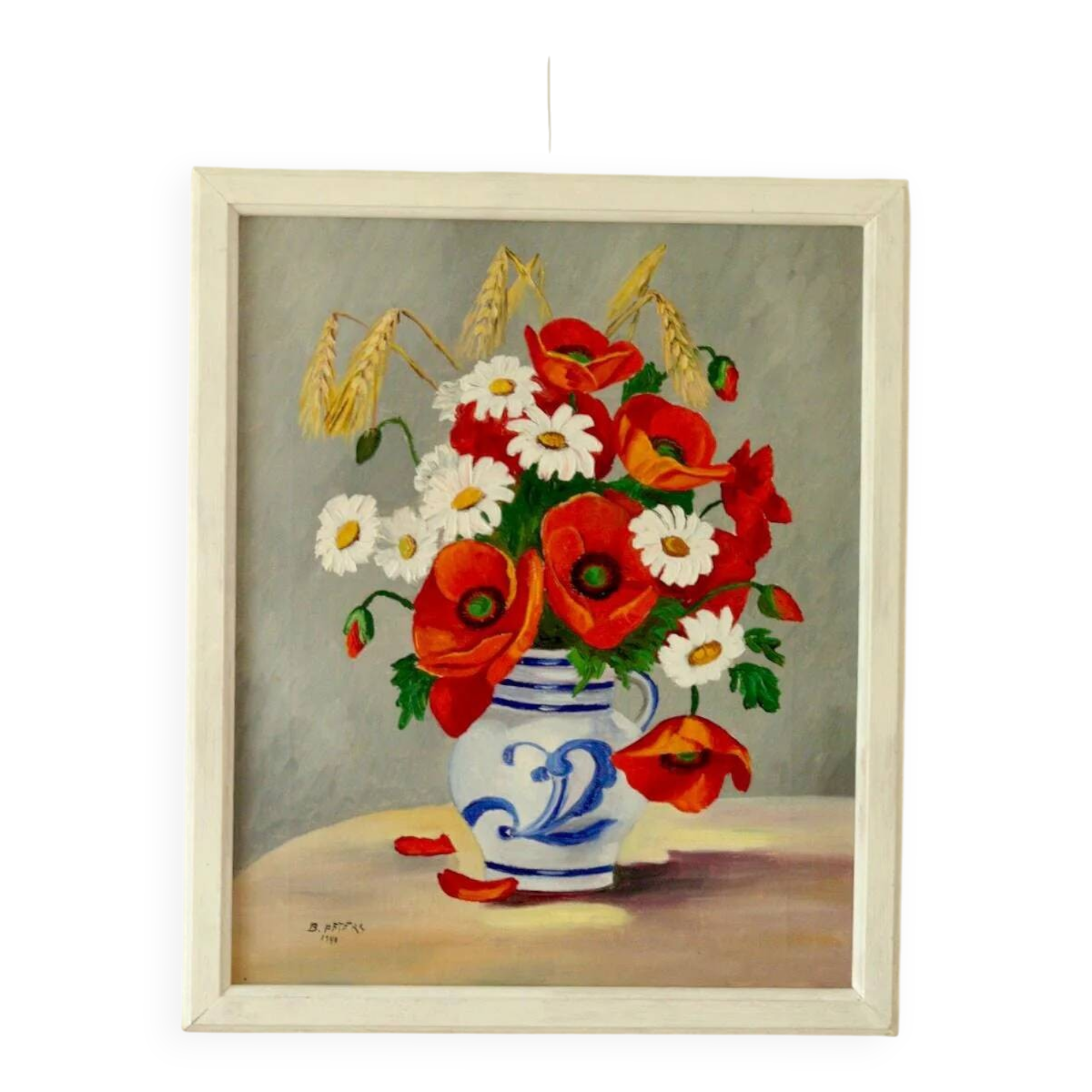 Nature morte aux coquelicots par B. Peters