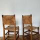 Paire de chaises paillées vintage