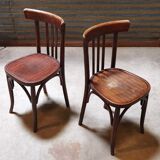Pair of Baumann bistro chairs. Distribution Henri Julien Oblinghem