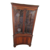 Encoignure vitrine en acajou
