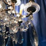Crystal chandelier diamond cut 9 fires 1880