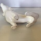 White ceramic dog