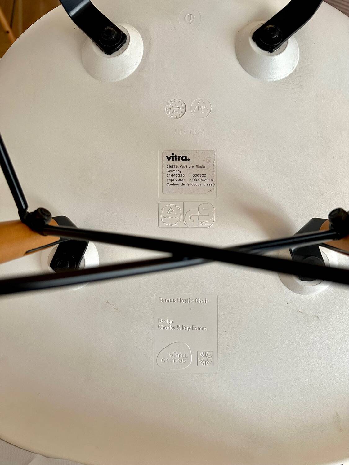 Set of chairs Eames DSW chair by Charles and Ray Eames