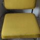 Pair of 70s low chairs with chrome tubing