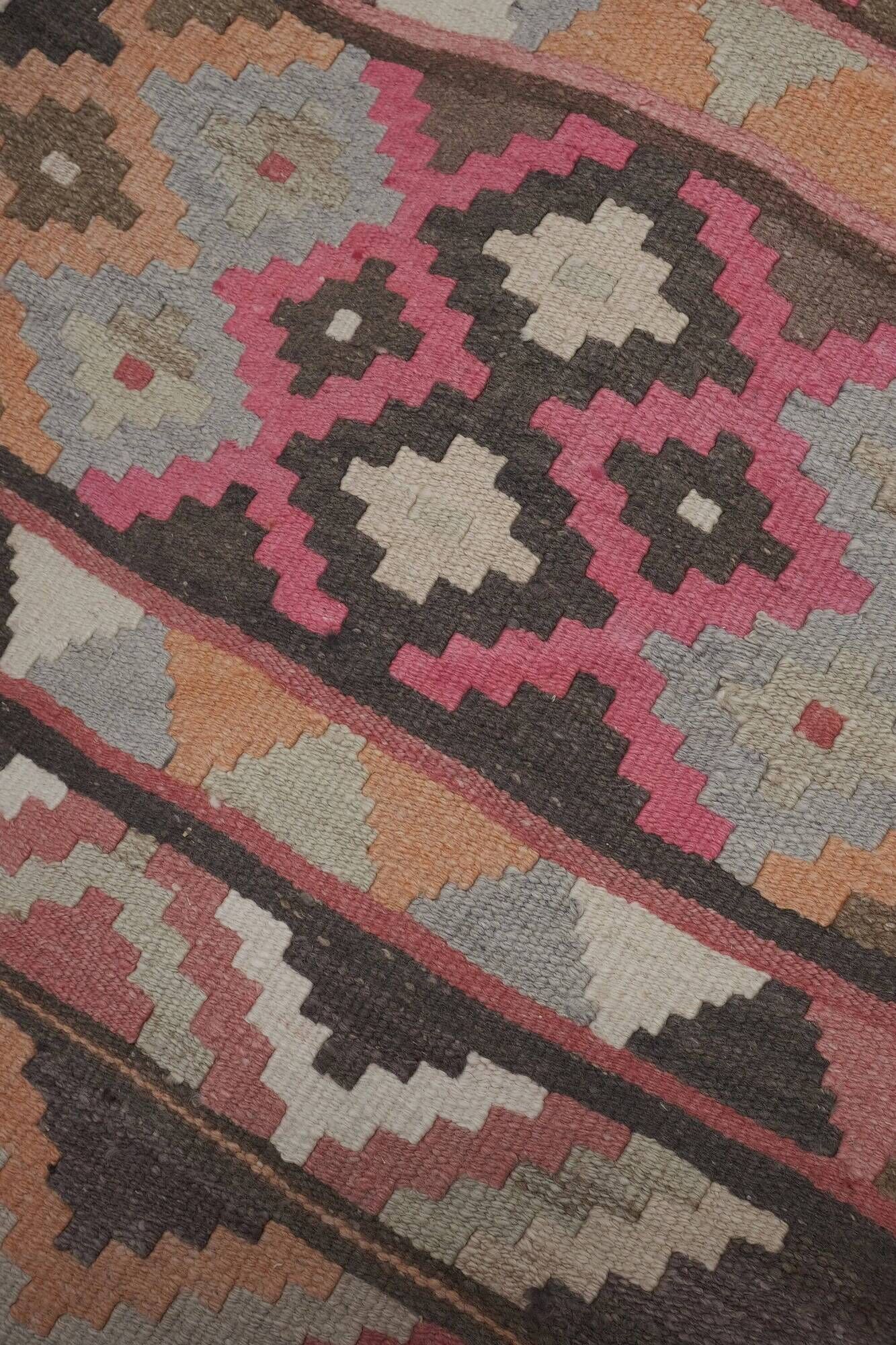 Vintage Turkish hallway rug 74x621 cm