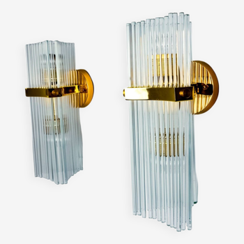 Pair of wall lights from Sciolari for Lightolier, Italy, 1970