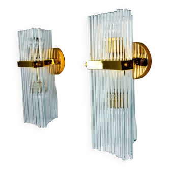 Pair of wall lights from Sciolari for Lightolier, Italy, 1970