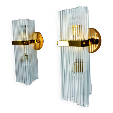Paire d'appliques de la maison Sciolari pour Lightolier, Italie 1970