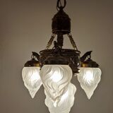 Ceiling lamp of Catalan Modernism. Barcelona Spain,1930s.