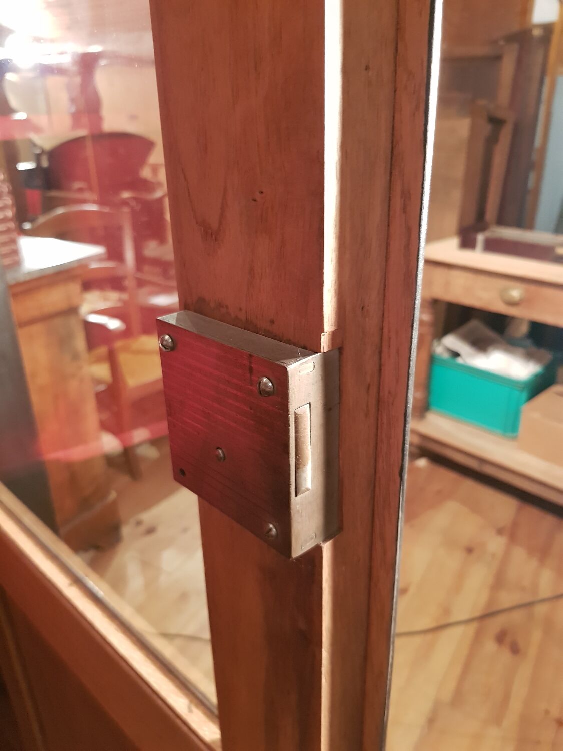 Bookcase louis Philippe patinated black.