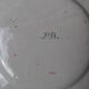 Malicorne earthenware plates, late nineteenth century, Breton décor.