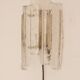 German glass wall sconce from Fischer Leuchten, 1970s