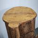 1960s French Brutalist Sculptural Solid Elm Wood Tree Trunk Cabinet