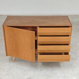 Sideboard U 458 light oak Jiri Jiroutek for Interier Praha 1960