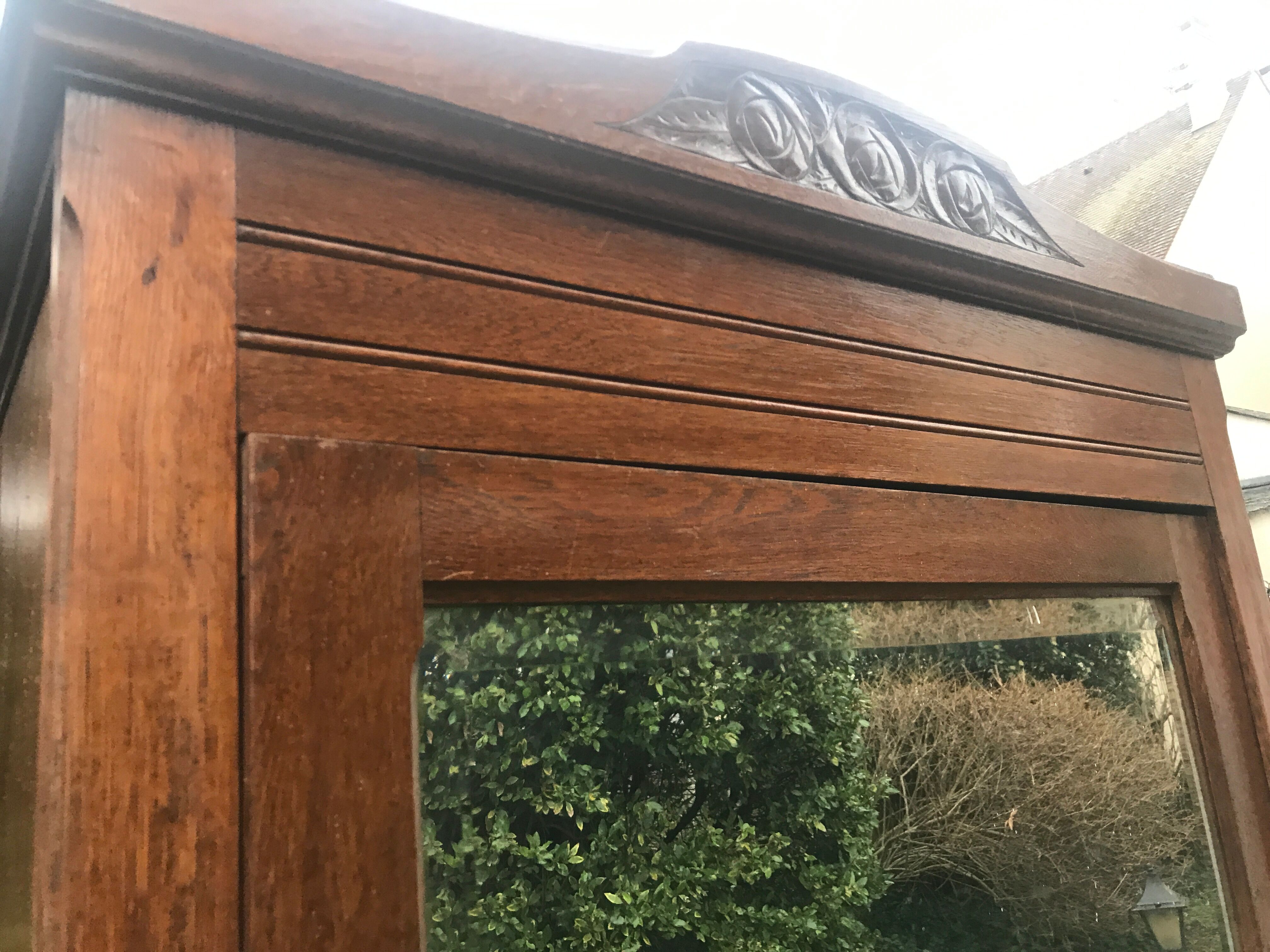 Art Deco cabinet with bevelled mirror 1930/1940