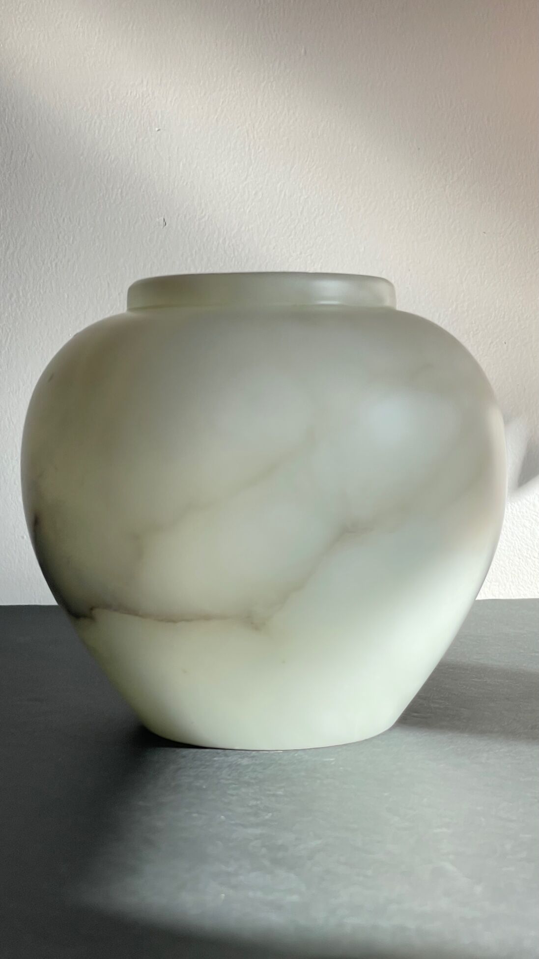 Vase shaped marble marble design 70s
