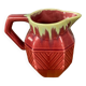 Old ceramic jug pitcher Asian oxblood China Chinese 19th