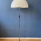 Vintage dijkstra mushroom floor lamp with glass lampshade