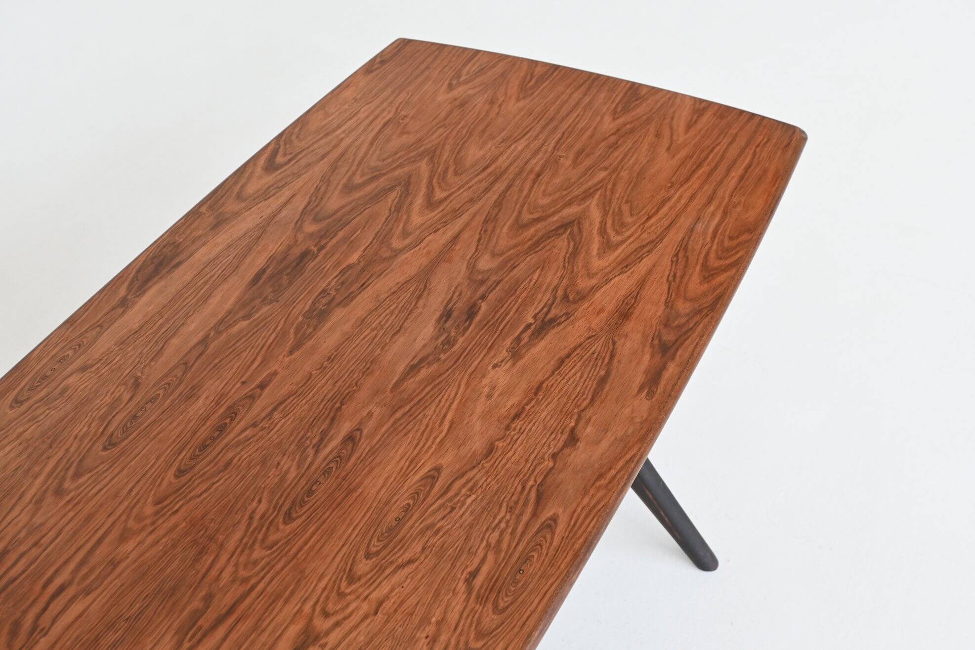 Karl Ekselius sculptural coffee table rosewood J.O.C. Sweden 1960