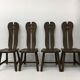 Set of 4 Belgian Brutalist Dining Chairs from De Puydt, 1970’s