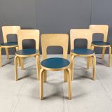 Model 66 dining chairs by Alvar Aalto for Artek, 1960s
