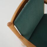 Fauteuil en hêtre, design danois, années 1970, designer : Erik Ole Jørgensen
