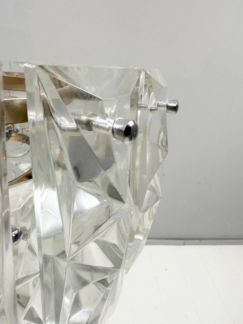 Mid-century chandelier/ceiling lamp by Kinkeldey, Germany, 1970s.
