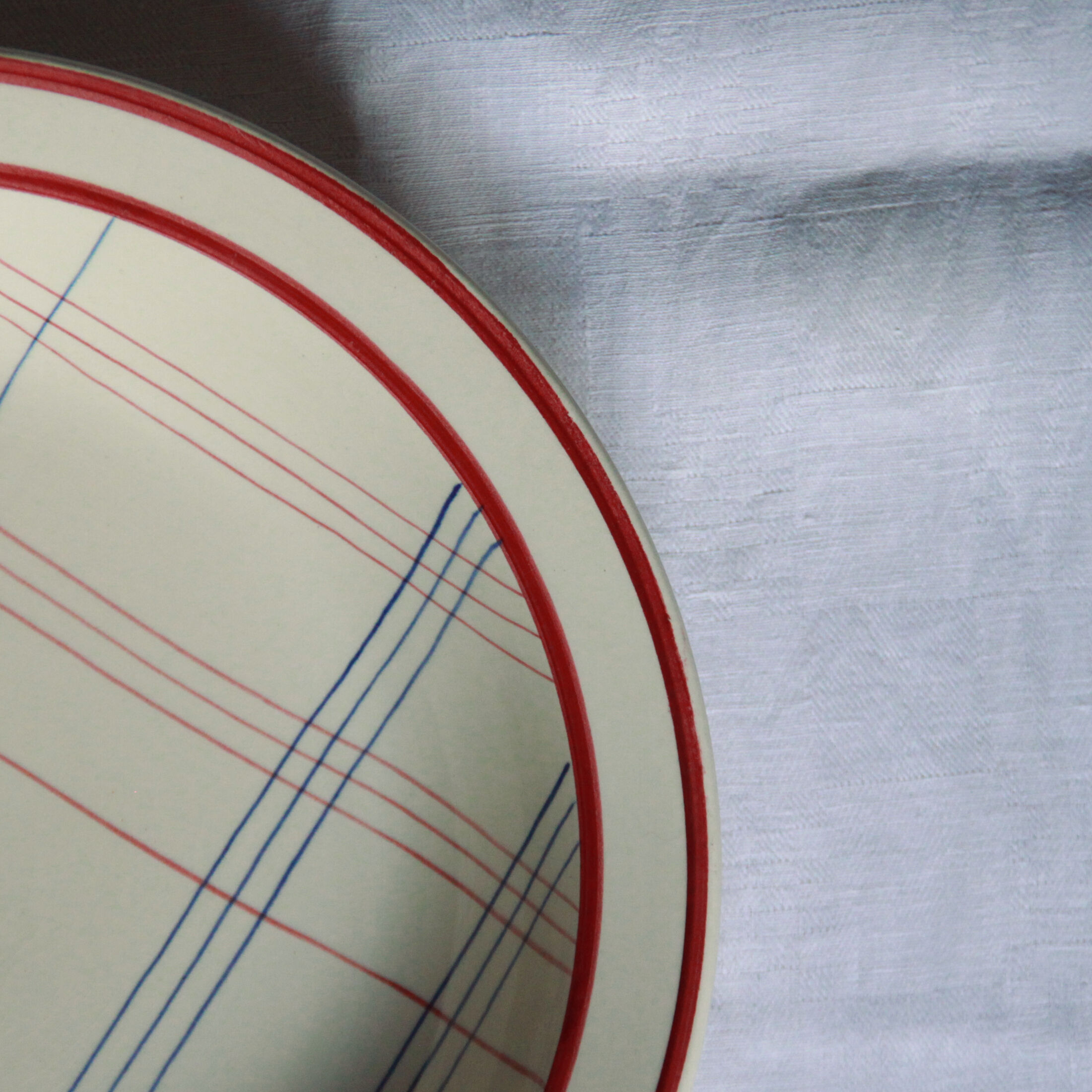 Serving dish hollow earthenware old Gien model Brigitte