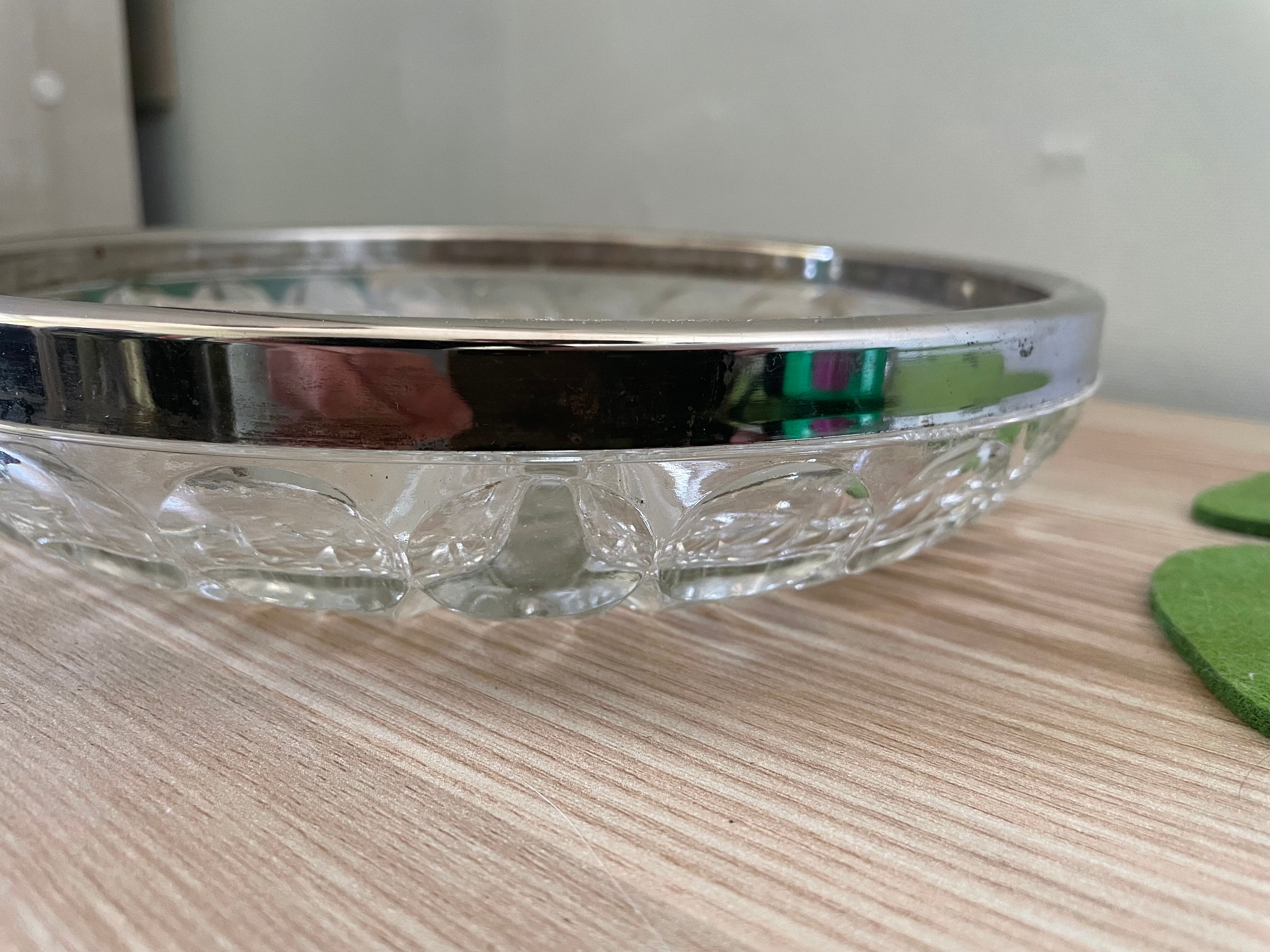 Glass and metal top - art nouveau