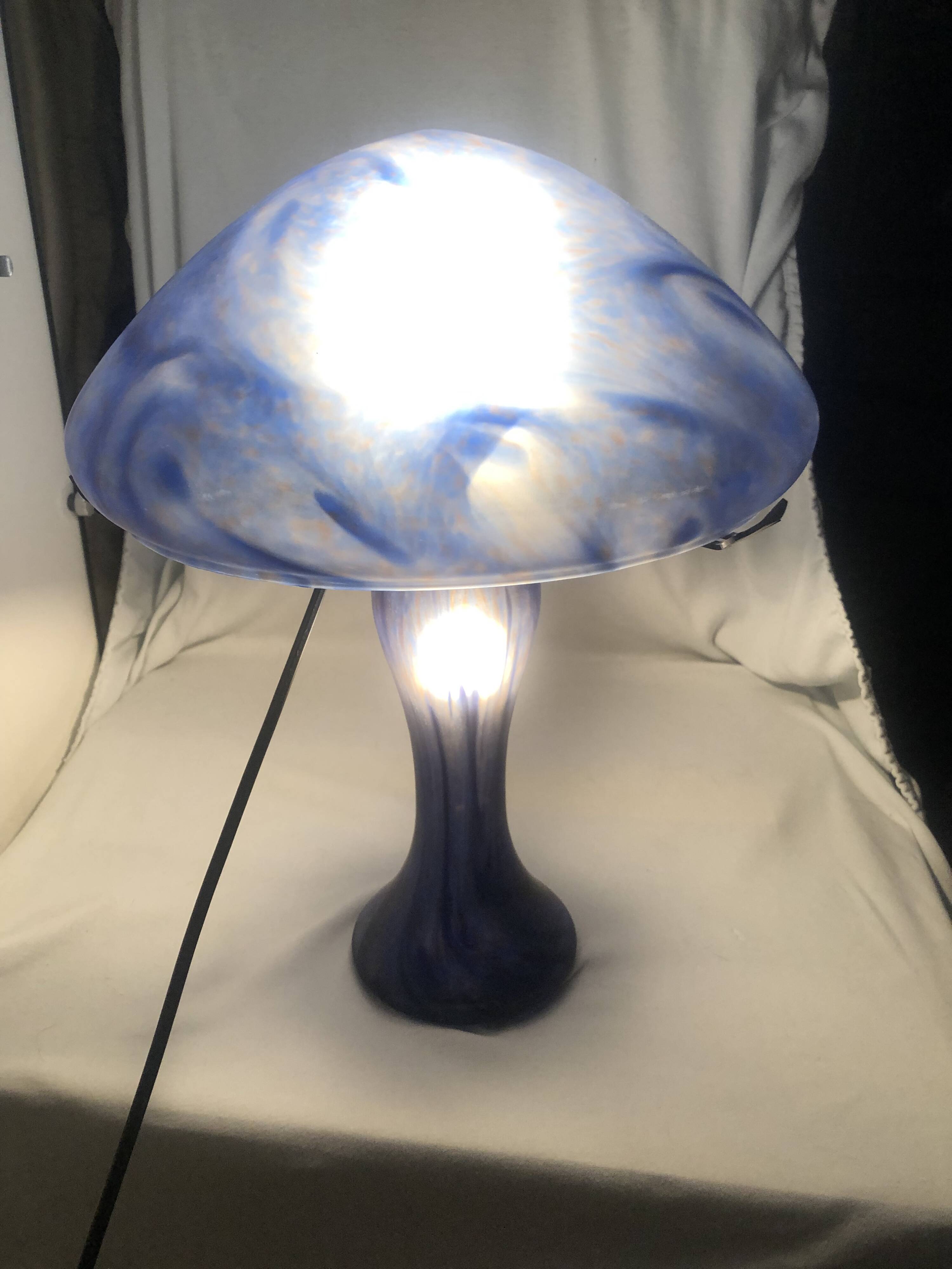 Lampe champignon Verrerie de Vianne
