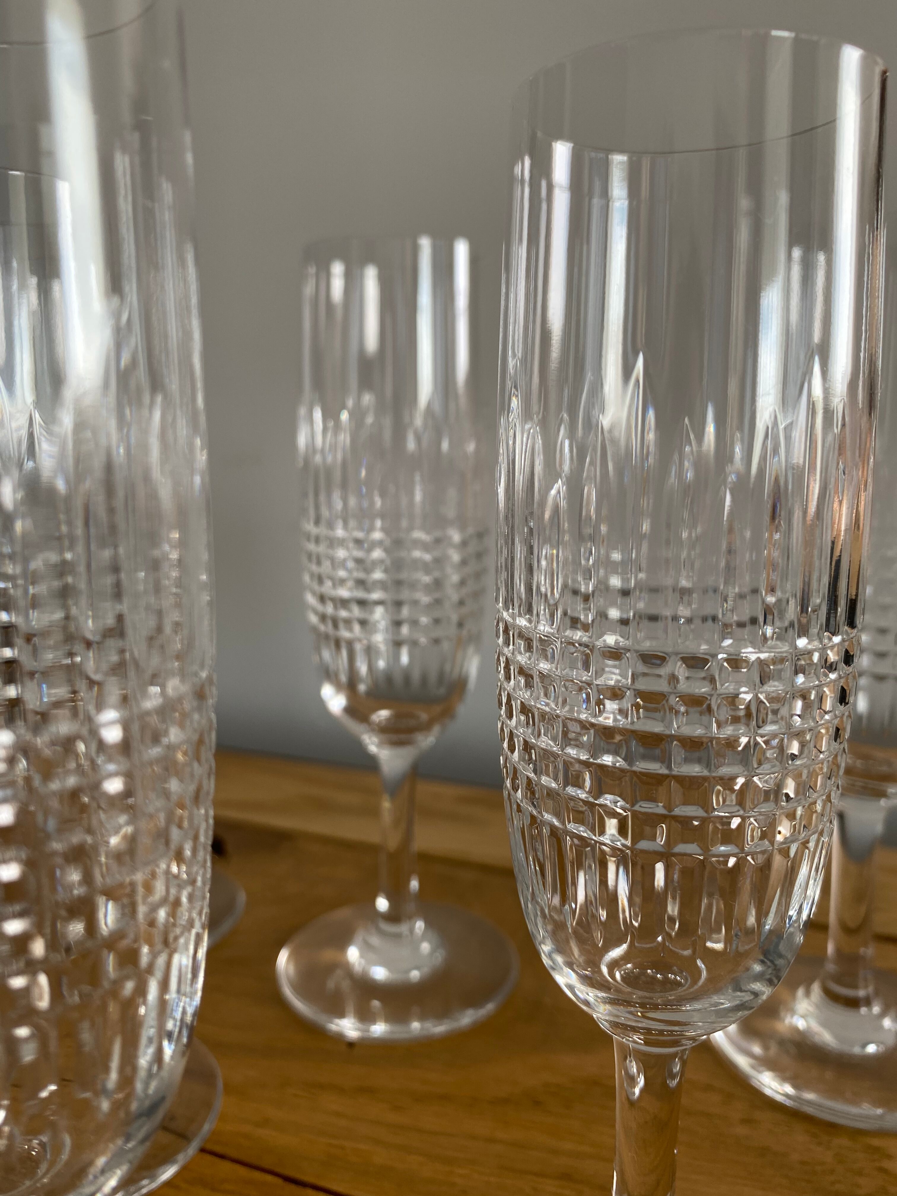 Baccarat champagne flute model Nancy