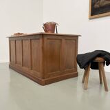 1950s walnut counter or desk