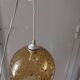 Vintage blown glass pendant lamp