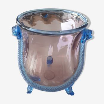 Two-tone glass cauldron