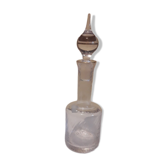 Carafe à liqueur en verre gravé Portieux avec bouchon