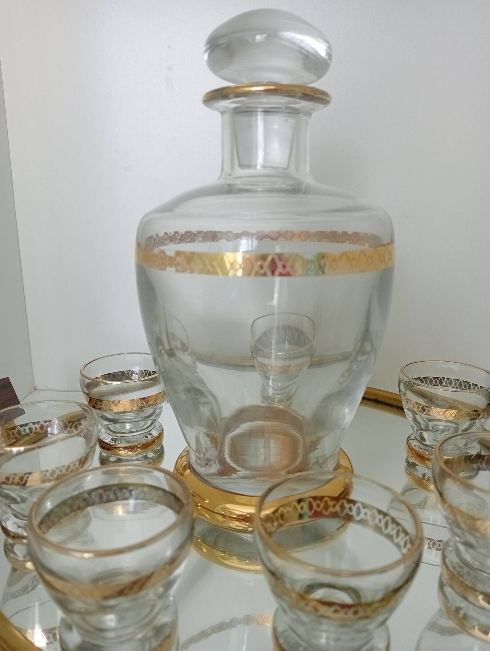 Art Deco liqueur service