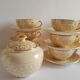 Villeroy and Boch coffee set 9 cups and vintage sugar and milk pot