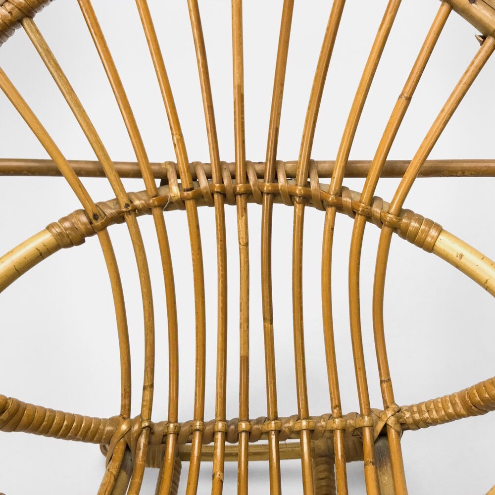 Children's rattan basket chair