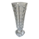 vase on feet in art deco molded crystal glass